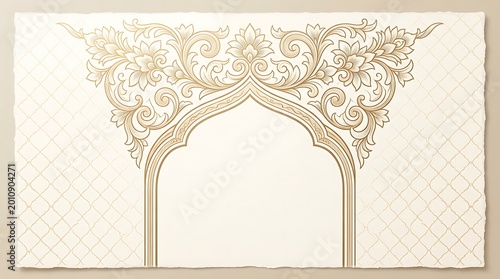 Elegant Vintage Frame with Ornate Decorative Elements.