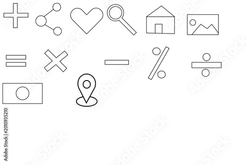 Minimal Line Icon Set Vector – UI Symbols Outline Pack