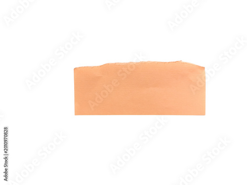 Konstfotografi Simple folded orange paper or cardstock flat lay
