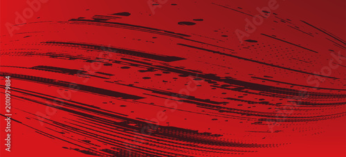 Bild auf Leinwand PrintTire tracks, wheel textures, tire tracks - auto racing, motocross, drift, rally, off-road and more