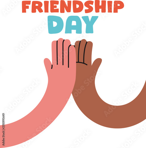 hands high five celebrating friendship day