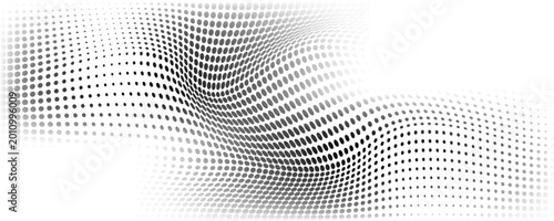 Dotted halftone gradient texture. Fading polka dot background. Repeated dots gradation pattern background. Black vanishing comic pop art overlay backdrop.