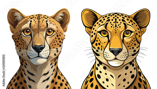 Bild auf Leinwand jaguar clipart vector illustration