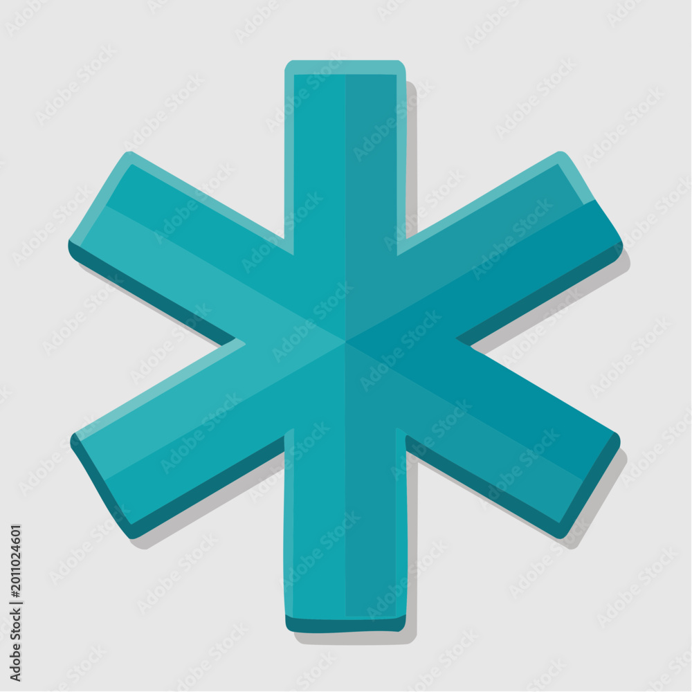 Fototapeta premium Star of Life Medical Symbol