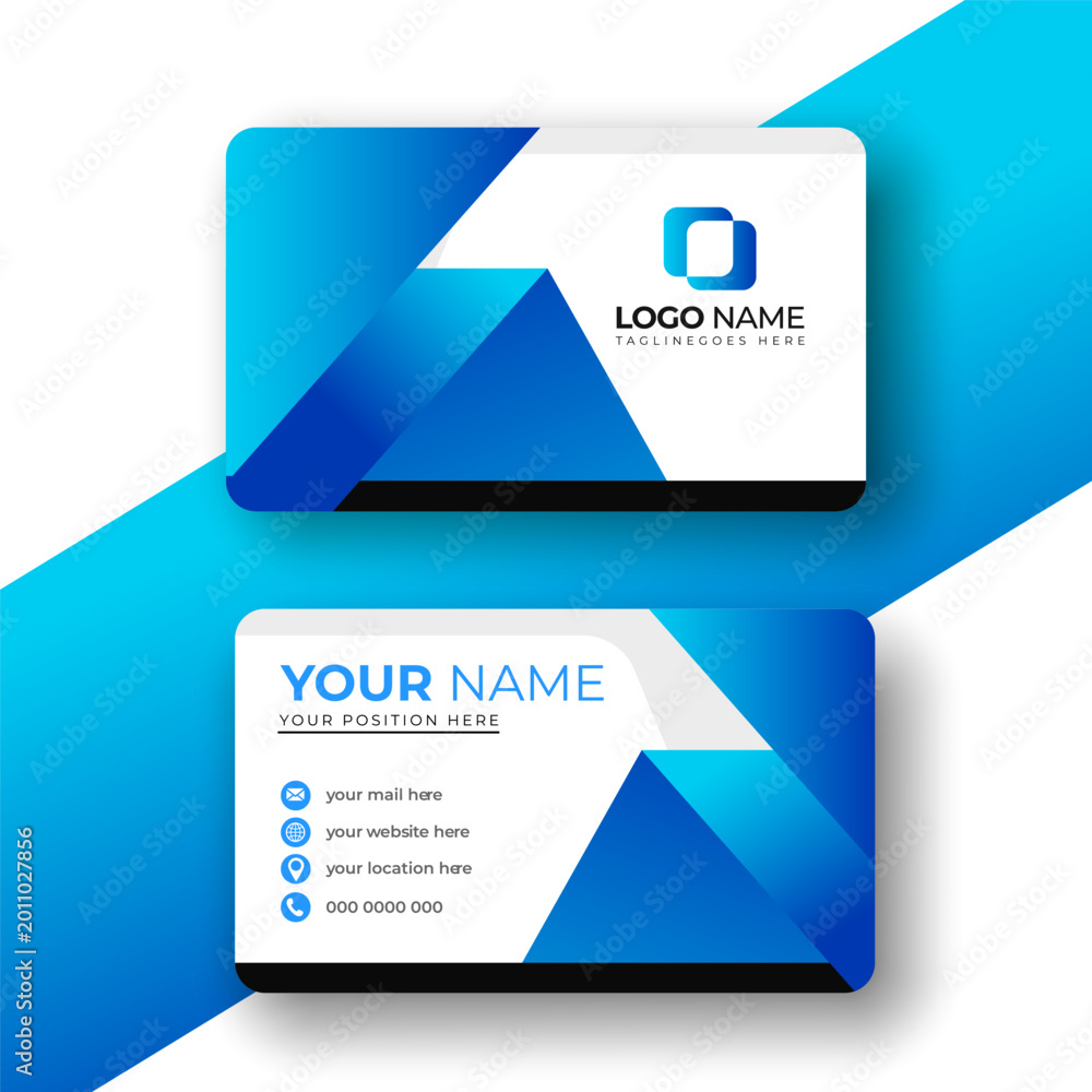 Fototapeta premium Professional modern business card template for doctor, medical clinic, corporate executive, consultant, entrepreneur and company owner, clean red white branding identity vector design