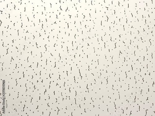 Bild auf Leinwand White acoustic ceiling tile texture with fissured pattern