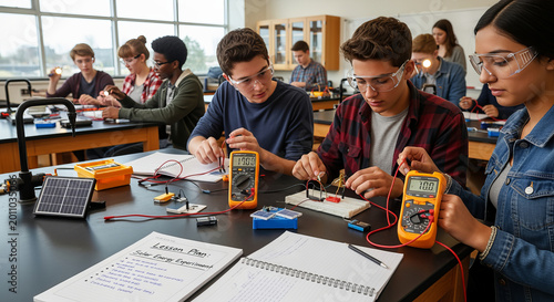 Enthusiastic Students Conduct an Engaging Solar Energy Experiment in Their Science Classroom Setting