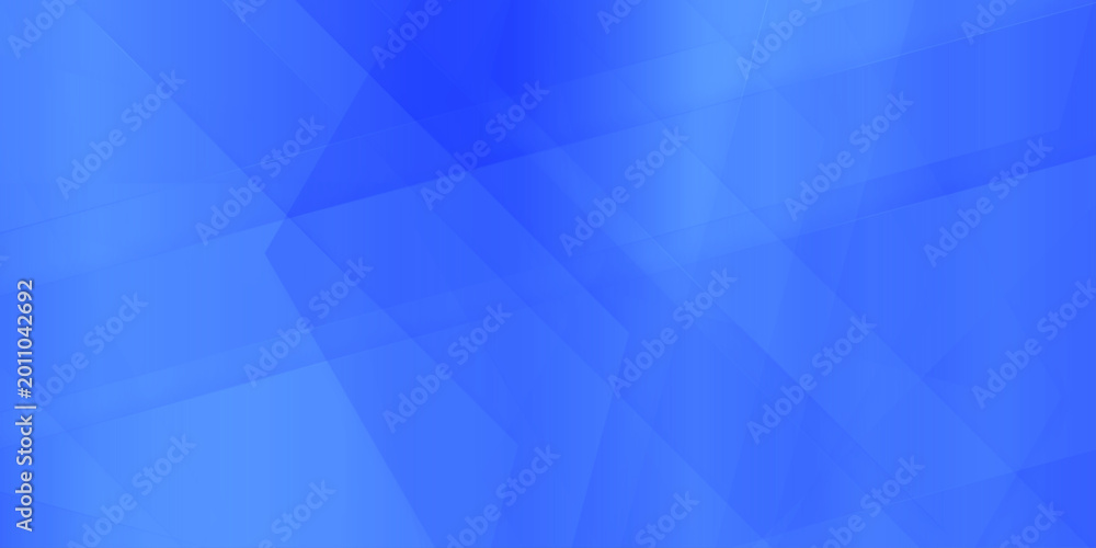 Obraz premium Blue geometric abstract background with overlapping triangles and gradient effect for modern design