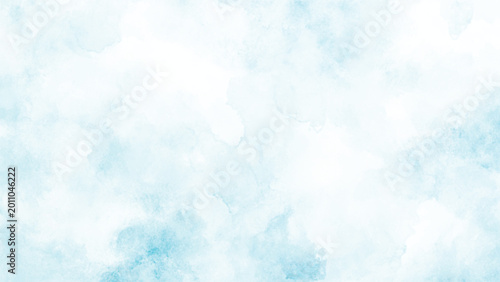 Abstract soft blue watercolor for background.