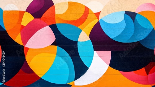 Artistic expression brought to life through vivid colors and shapes.