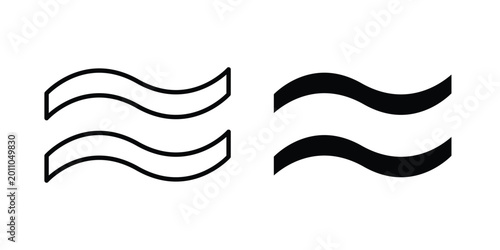Cuadro en lienzo Approximately equal icon vector design and illustration.