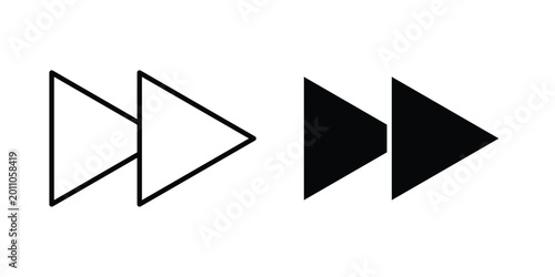 Konstfotografi Next forward button icon vector design and illustration.