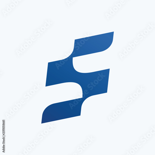 Abstract Letter S Vector Logo Template