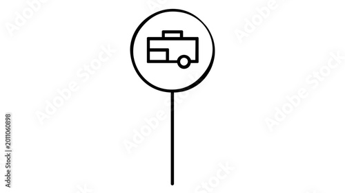 Vibrant and clear road signs vector icon illustration perfect for modern traffic navigation projects, featuring sleek minimalist design elements ideal for scalable graphic resources.