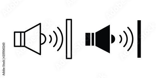 Bild auf Leinwand Soundproof icon vector design and illustration.