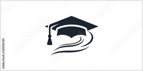 Fotografie Graduation Cap With Swirls Logo