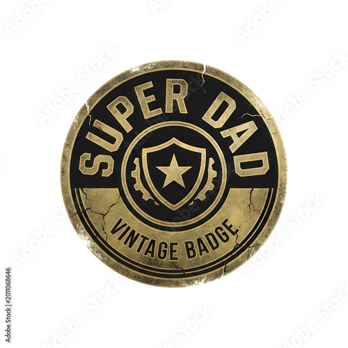Super dog pet brand badge with loyal dog icon isolated on transparent background