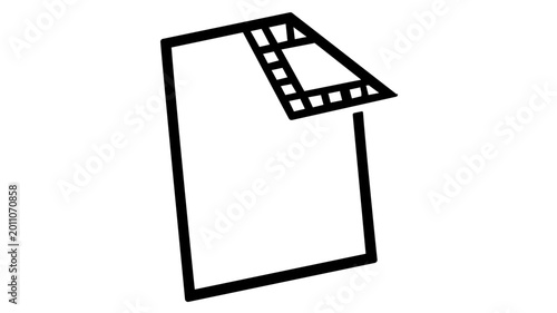 A professional spreadsheet data document format vector icon featuring a structured chart layout, perfect for financial applications, business administration software, and corporate web interfaces.