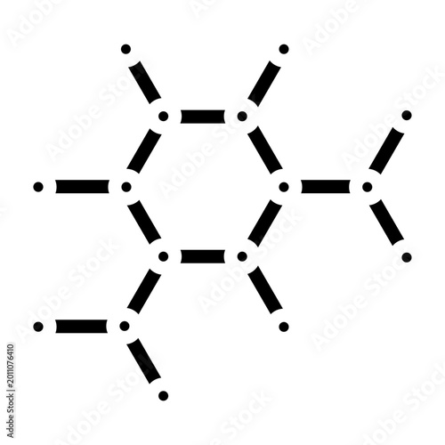 Nanotechnology Vector Glyph Icon Design