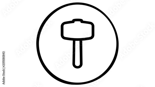 Classic medieval weapon illustration depicting traditional knight armament suitable for roleplaying games, historical education, epic fantasy storytelling, and minimalist vector graphics.