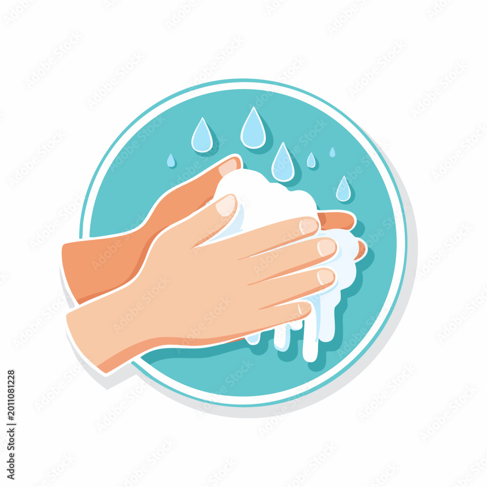Fototapeta premium Washing Hands with Soap and Water