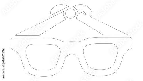 Canvas Print Reading glasses foldable