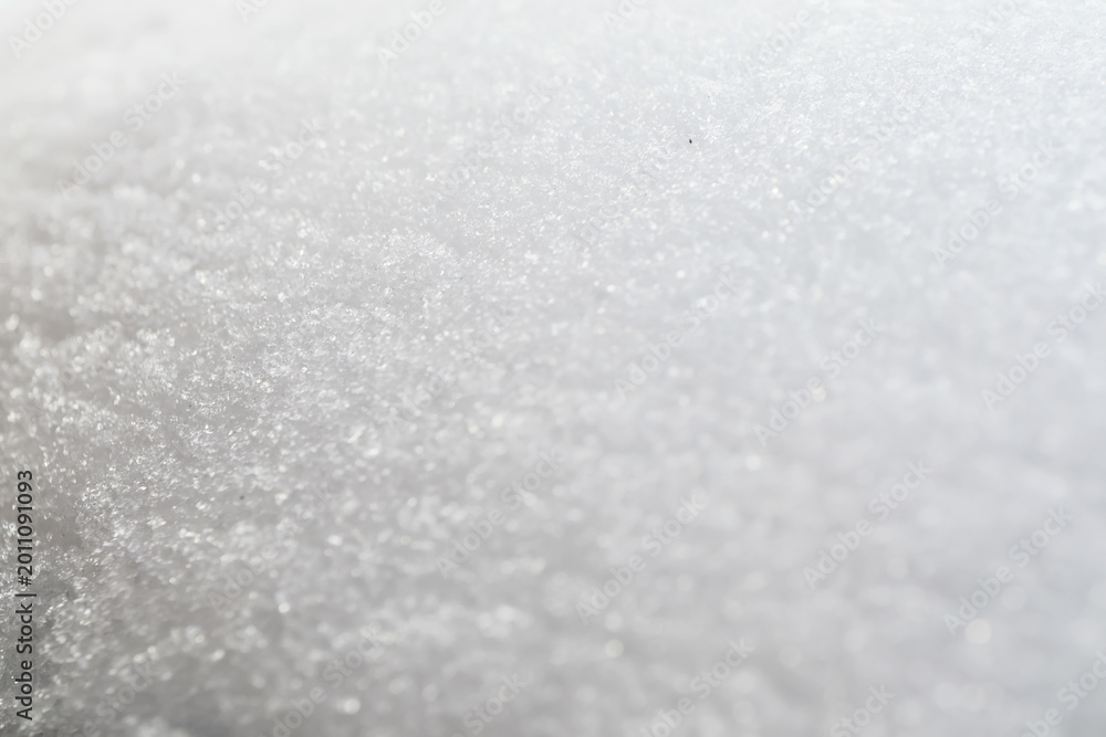 Obraz premium Macro Shot of Fresh Snowflakes Highlighting Delicate Winter Ice Crystals and Natural Cold Texture