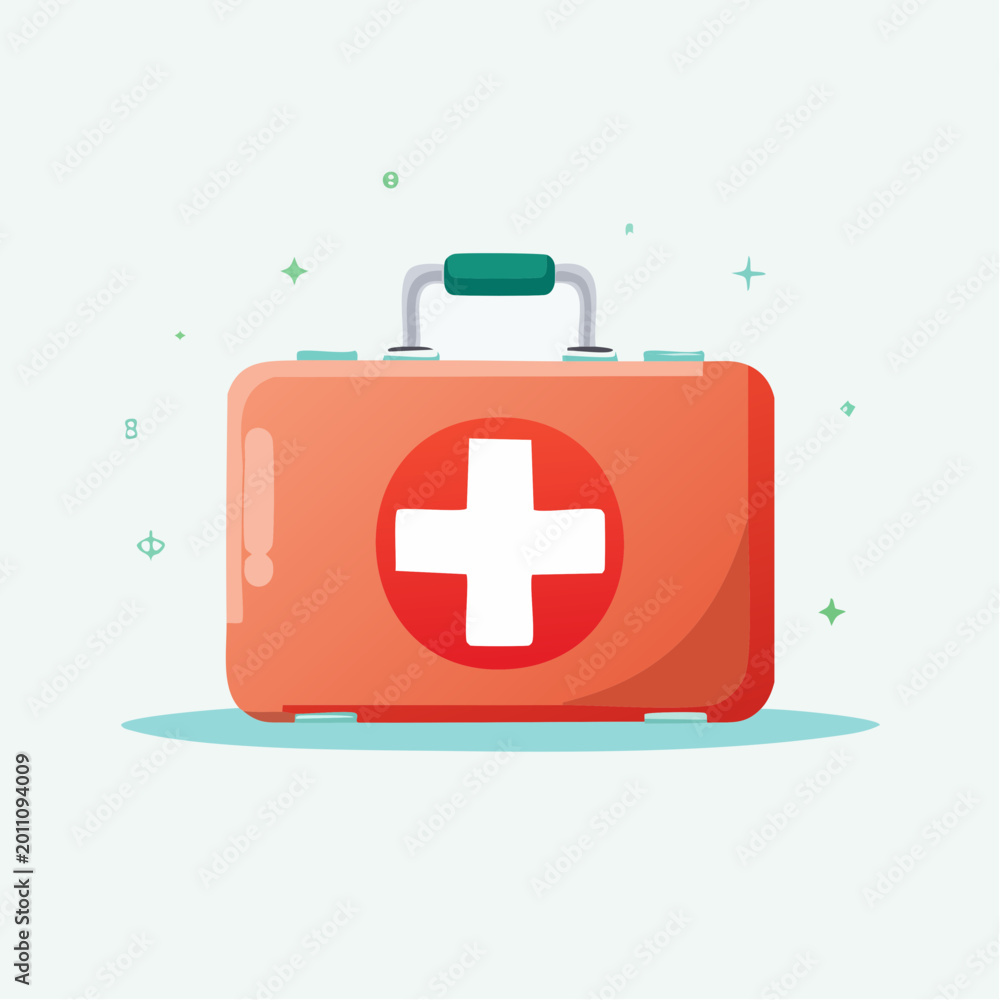 Fototapeta premium First Aid Kit Illustration