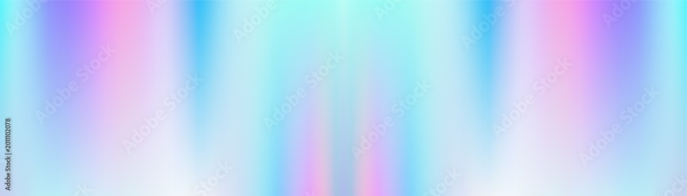 Naklejka premium Abstract gradient texture featuring holographic rainbow colors, smooth blue-to-pink transitions with aurora-inspired hologram patterns and soft iridescent glow effects