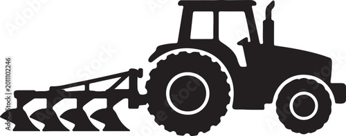 Foto Modern traktor vector