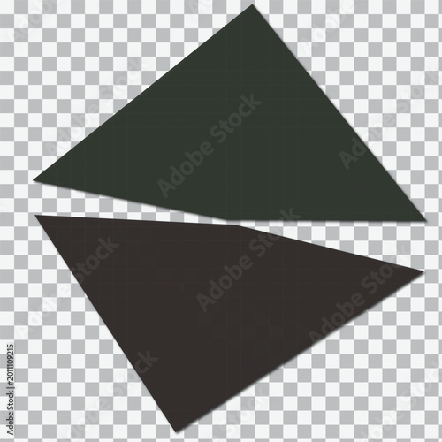 Abstract green polygon shapes with sharp angles