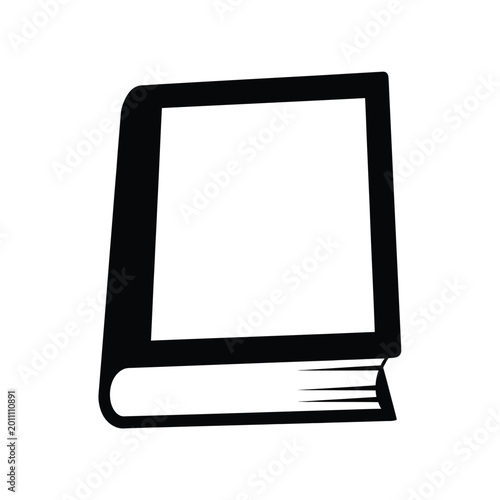 Foto Black and white book illustration.