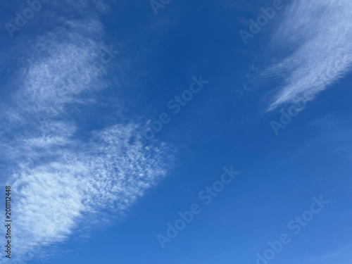 Sky blue skies cirrus clouds heaven.
