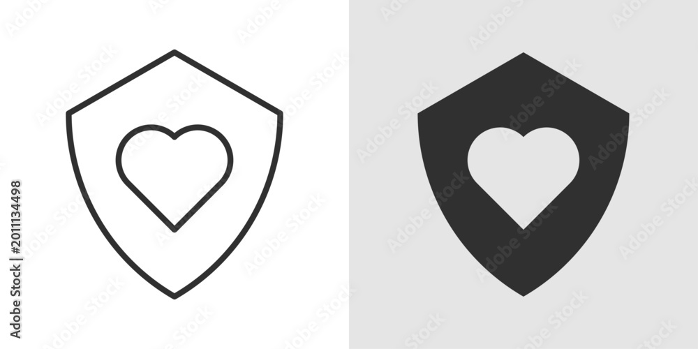 Obraz premium Safe Life Icon representing overall protection, security, and well being through safety measures, healthcare support, and risk prevention for a stable and healthy life.