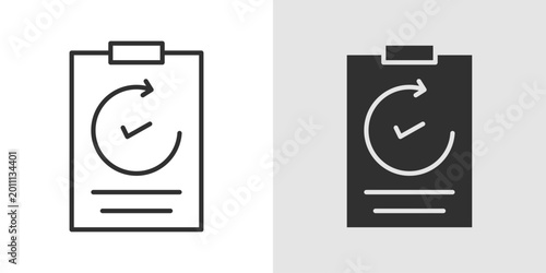 Tableau sur toile Recovery Plan Icon representing structured strategies for healing, rehabilitation, and progress tracking after illness, injury, or setbacks to restore health and well being