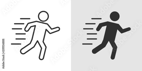 Foto Endurance Training Icon representing stamina building and long duration fitness workouts