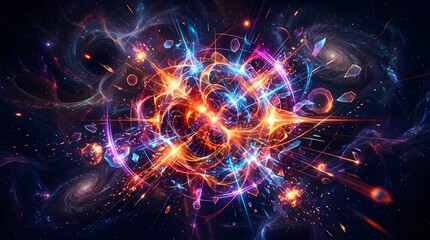 abstract illustration vector digital design beautiful background wallpaper banner	