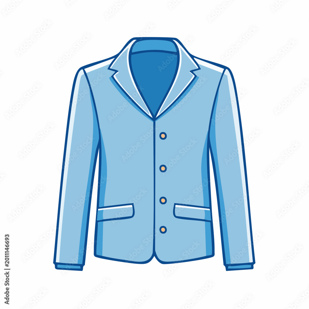 Naklejka premium Blue Blazer Icon