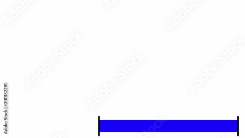  line title animation. Simple and easy to use in tow colors on transparent background in 4K animation Simple and clean lower third with alpha channel title line animation