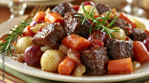 Classic slow-cooked beef pot roast with carrots and potatoes comfort food home cooking potatoes
