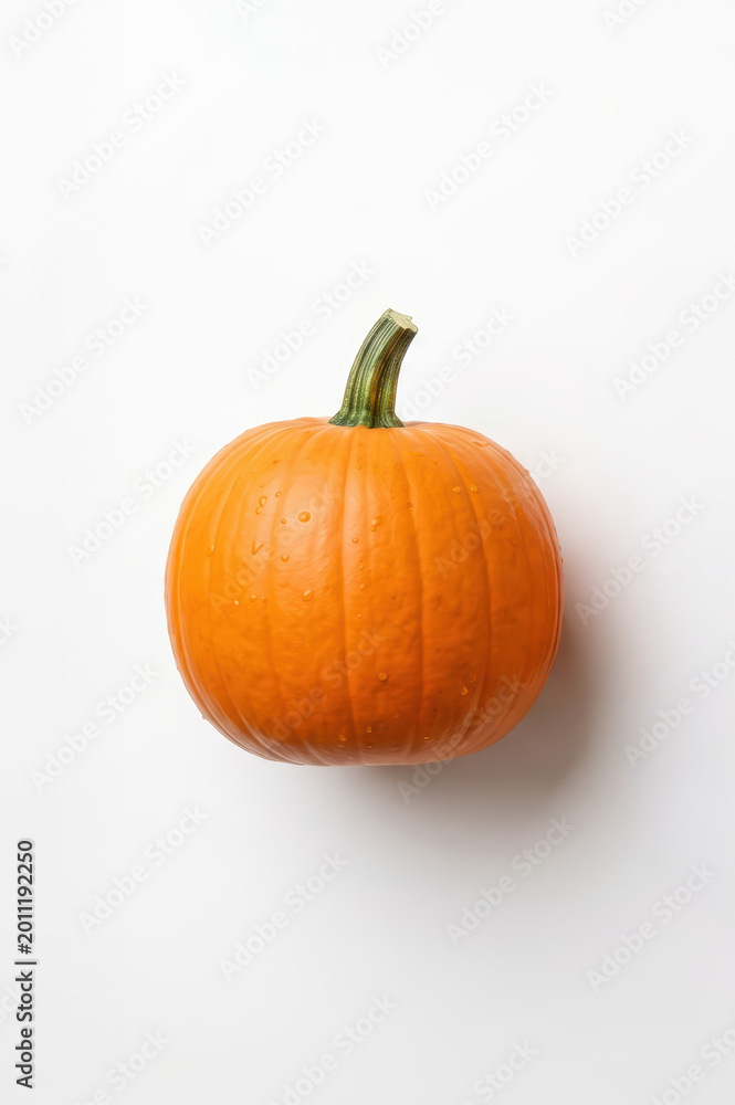 Obraz premium Fresh pumpkin isolated on white background, hero shot