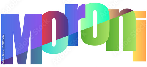 Photos Colorful Gradient Text Letters Spelling Moroni With Transparent Background