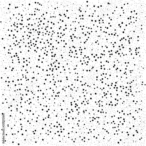 Random gritty splatter seamless texture. scattered tiny particles. distress grunge dot background. mottles and sprinkles overlay backdrop. noise background. vector illustration