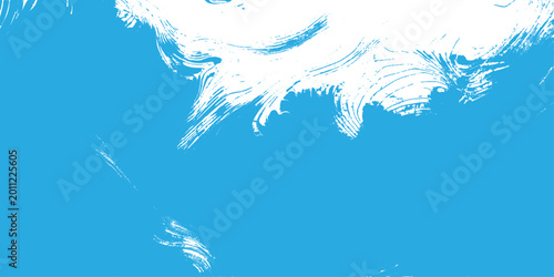 Photos Blue winter background with snow and snowflakes features a vector design of a su