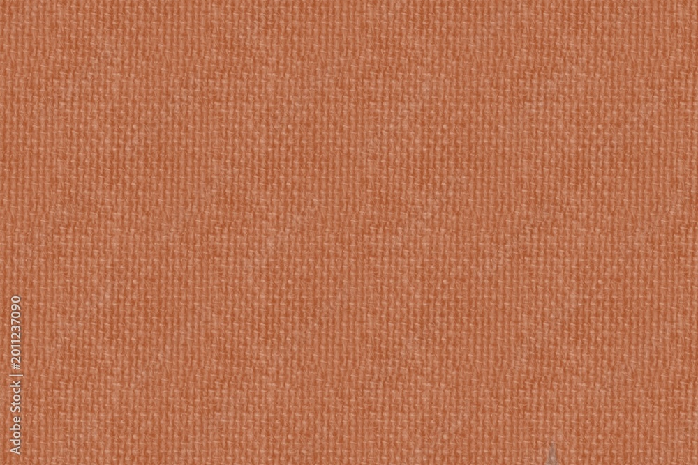 Fototapeta premium Seamless Terracotta Orange Fabric Texture Background with Burnt Orange Linen Weave Pattern, High-Resolution Rust Cotton Canvas Textile for Professional Mockups and Digital Art