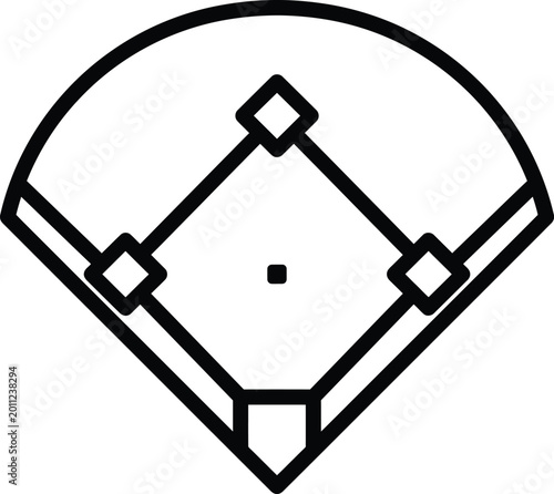 Photos Baseball Diamond Sport Symbol