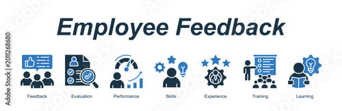 Foto Employee Feedback banner web icon vector illustration concept with an icon of Fe