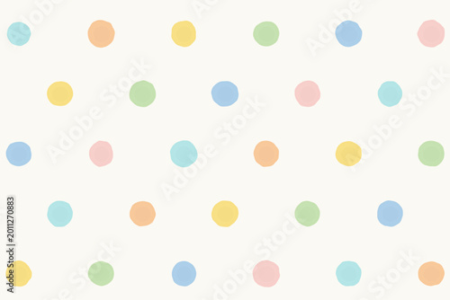 Pastel hand drawn dot pattern background