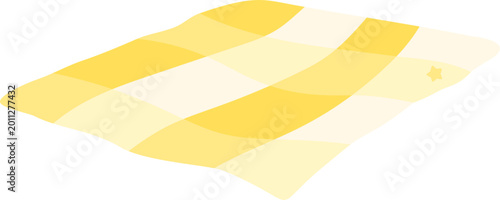 yellow picnic mat