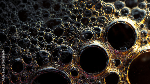 intricate abstract bubble pattern